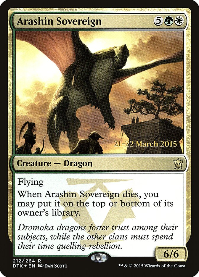 Arashin Sovereign [Dragons of Tarkir Promos] (212s)