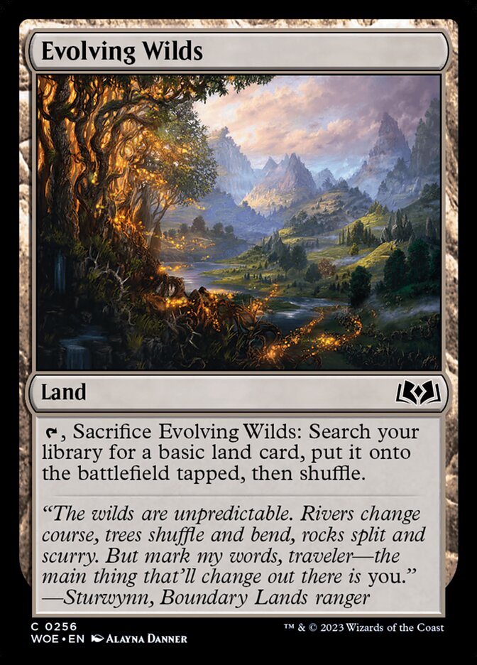 Evolving Wilds [Wilds of Eldraine] (256)