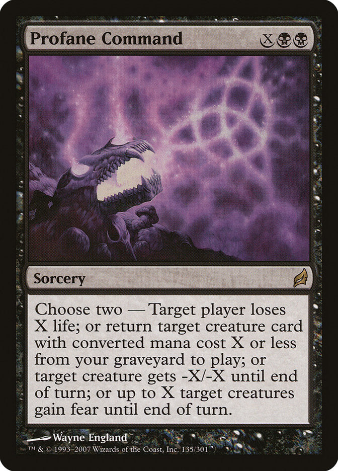 Profane Command [Lorwyn] (135)