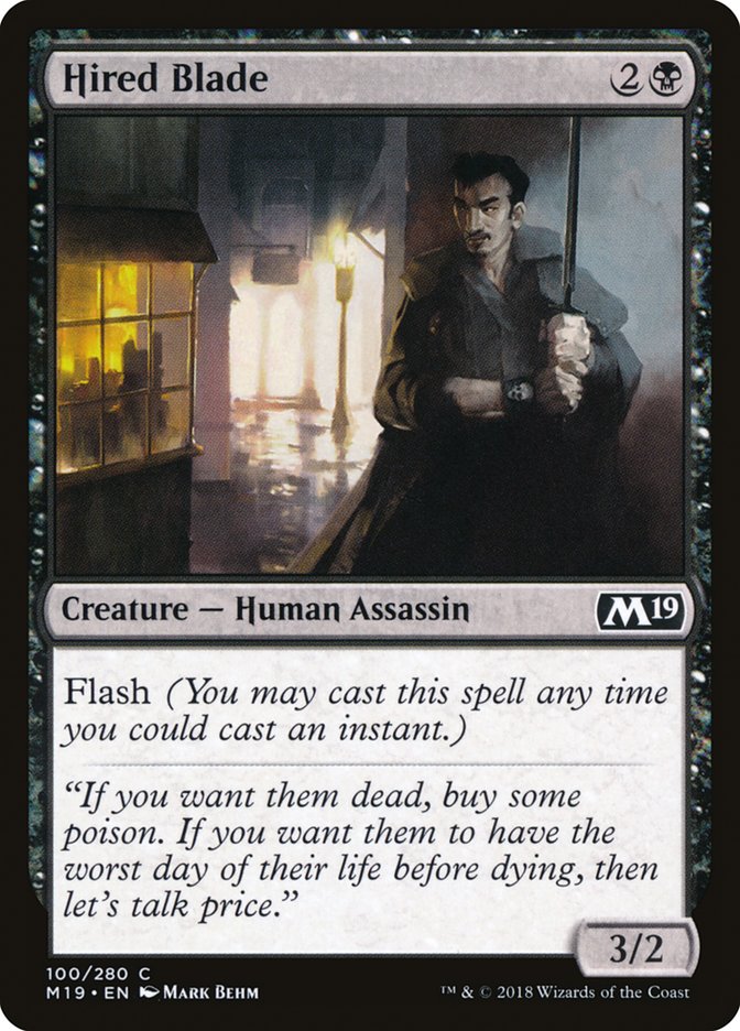 Hired Blade [Core Set 2019] (100)