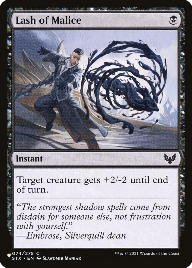 Lash of Malice [The List] (STX-74)