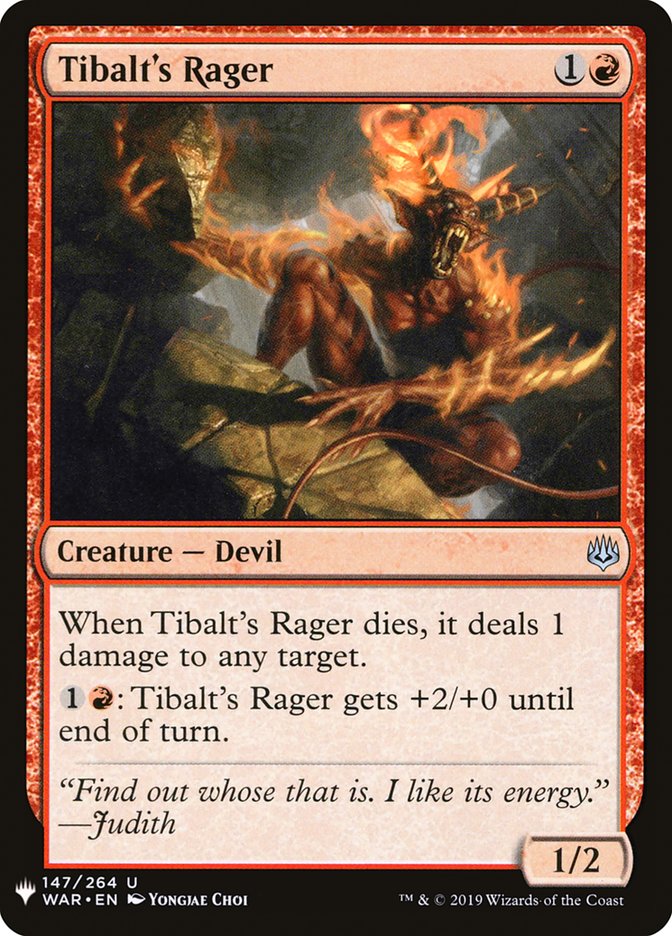 Tibalt's Rager [The List] (WAR-147)