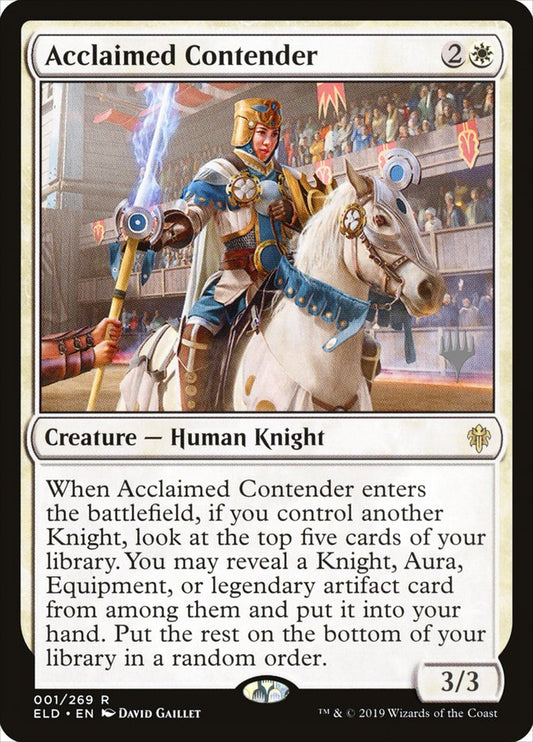 Acclaimed Contender [Throne of Eldraine Promos] (1p)