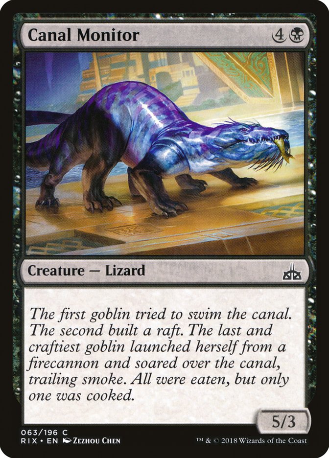 Canal Monitor [Rivals of Ixalan] (63)
