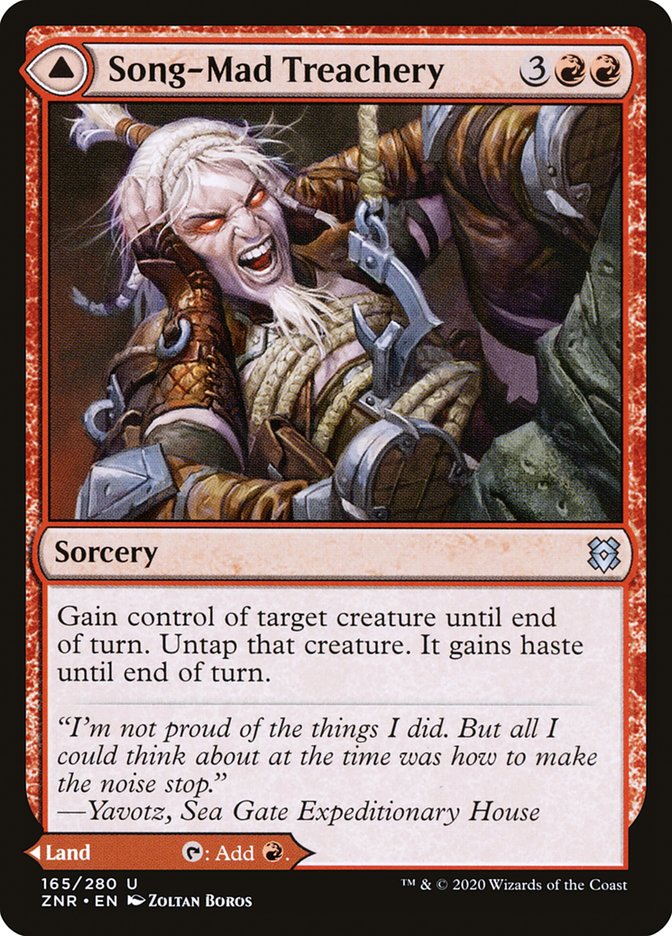 Song-Mad Treachery [Zendikar Rising] (165)