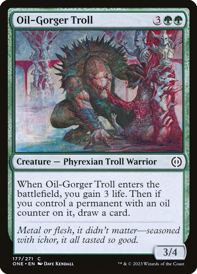 Oil-Gorger Troll [Phyrexia: All Will Be One] (177)