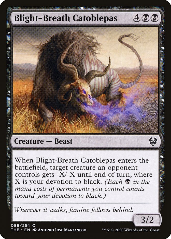 Blight-Breath Catoblepas [Theros Beyond Death] (86)