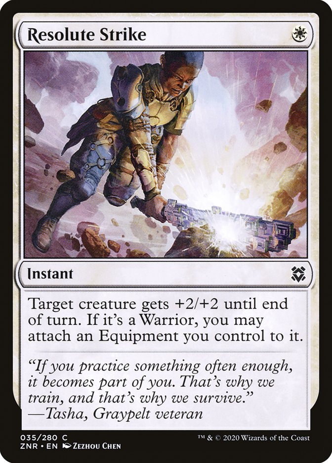 Resolute Strike [Zendikar Rising] (35)