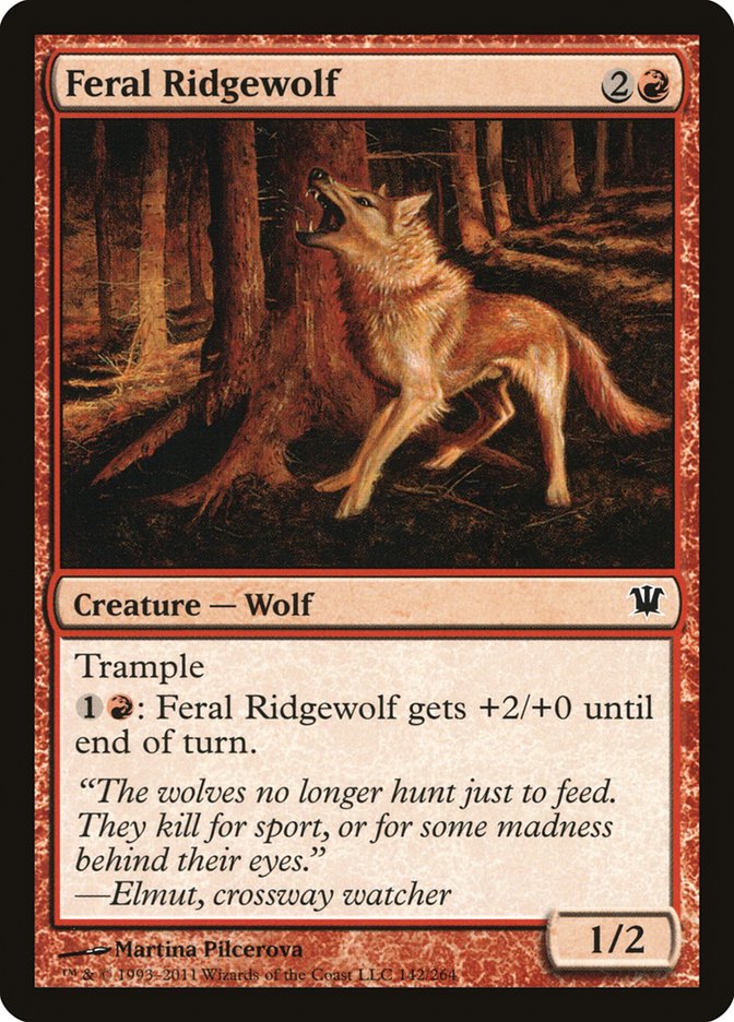 Feral Ridgewolf [Innistrad] (142)