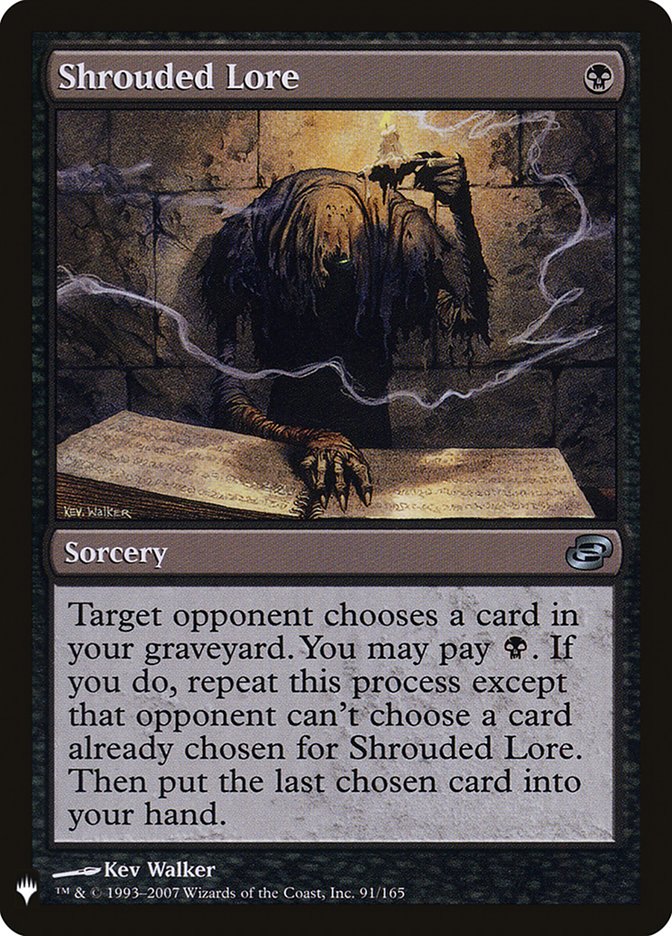 Shrouded Lore [The List] (PLC-91)