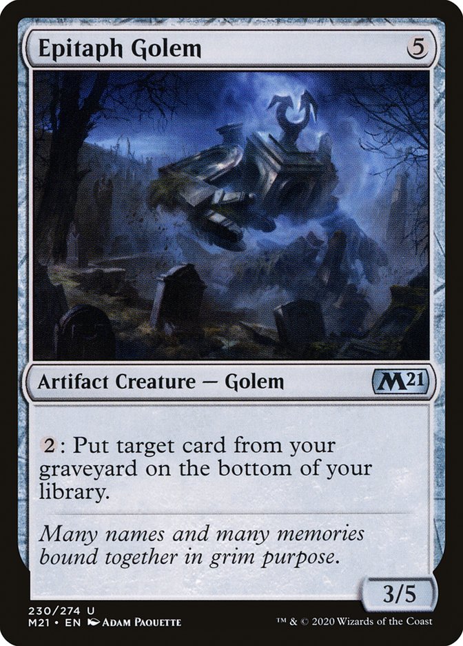 Epitaph Golem [Core Set 2021] (230)