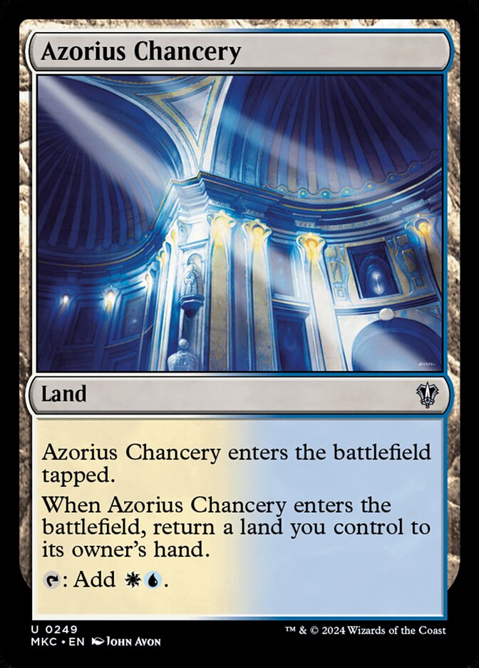 Azorius Chancery [Murders at Karlov Manor Commander] (249)