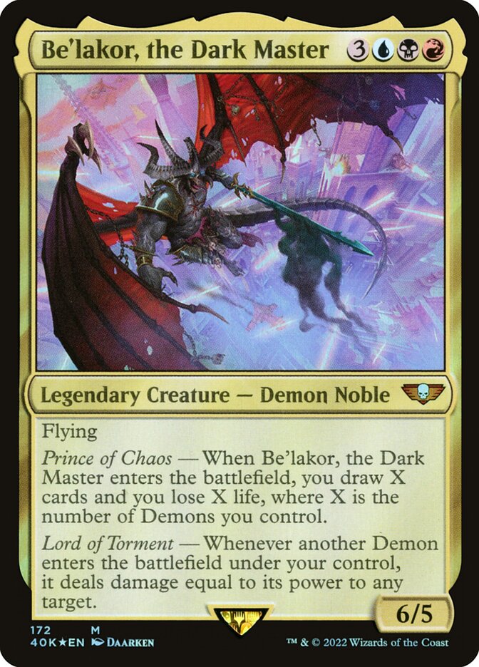 Be'lakor, the Dark Master [Warhammer 40,000 Commander] (172)