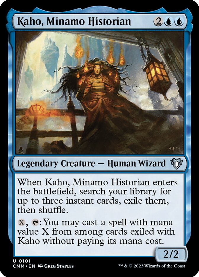 Kaho, Minamo Historian [Commander Masters] (101)