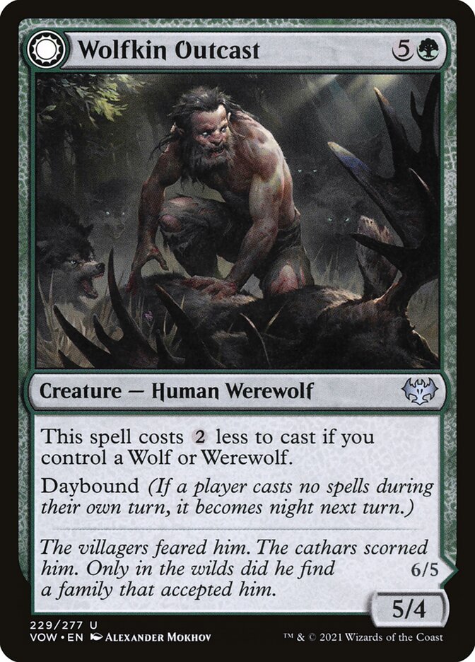 Wolfkin Outcast [Innistrad: Crimson Vow] (229)