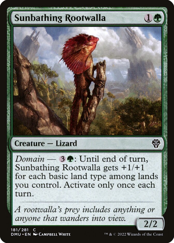 Sunbathing Rootwalla [Dominaria United] (181)