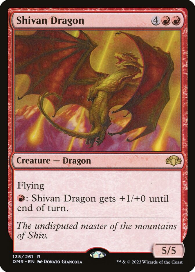 Shivan Dragon [Dominaria Remastered] (135)