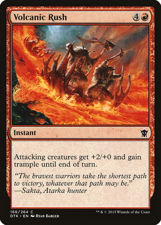 Volcanic Rush [Dragons of Tarkir] (166)