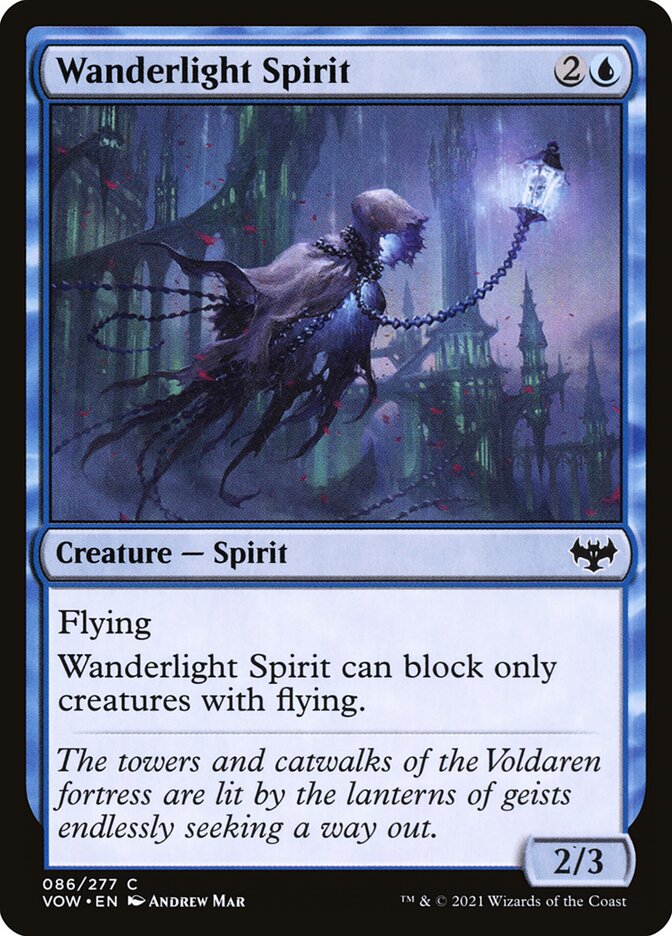 Wanderlight Spirit [Innistrad: Crimson Vow] (86)