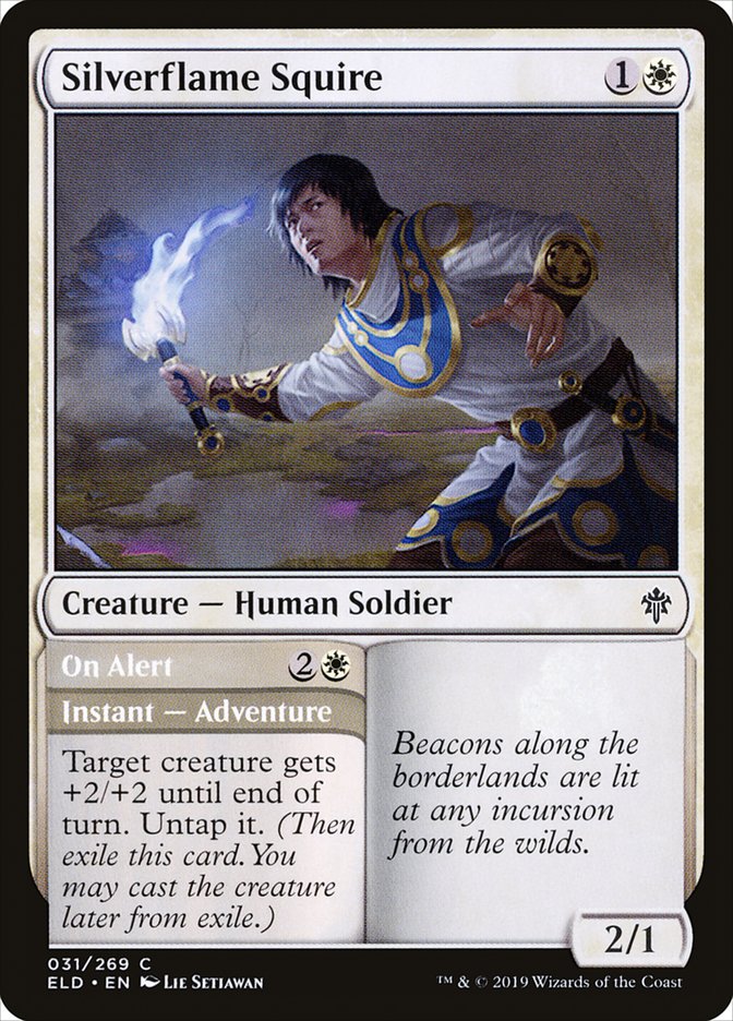 Silverflame Squire // On Alert [Throne of Eldraine] (31)