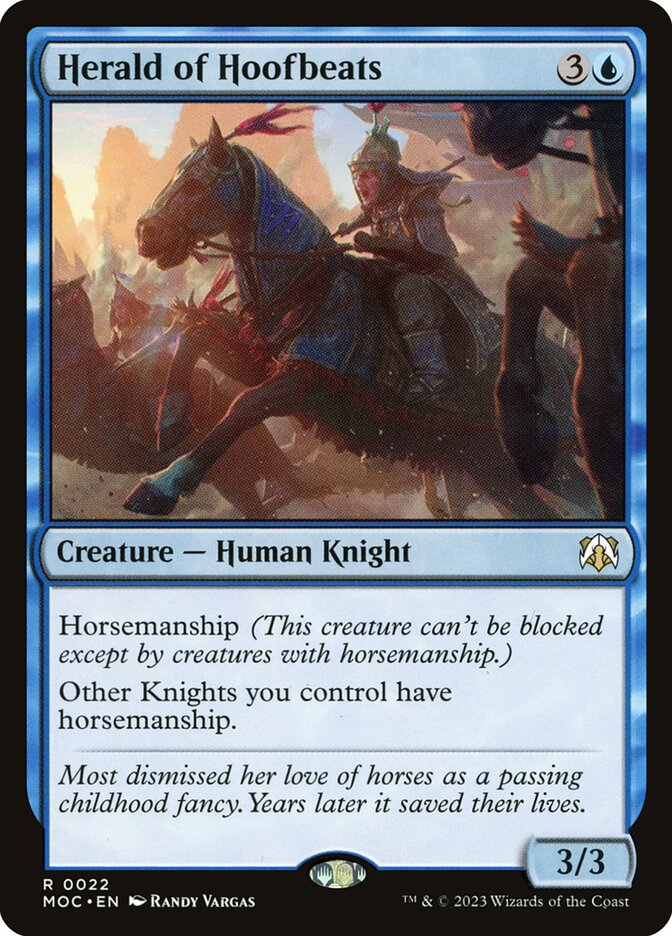 Herald of Hoofbeats [March of the Machine Commander] (22)
