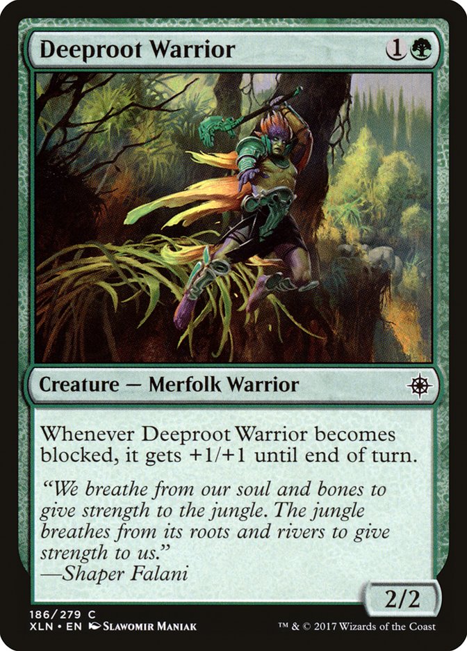 Deeproot Warrior [Ixalan] (186)
