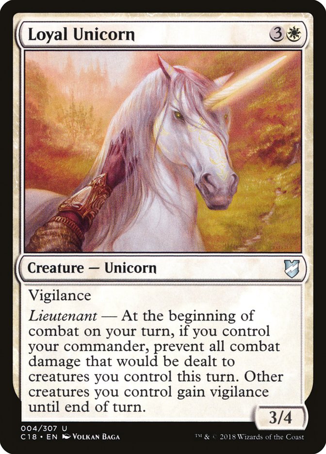 Loyal Unicorn [Commander 2018] (4)