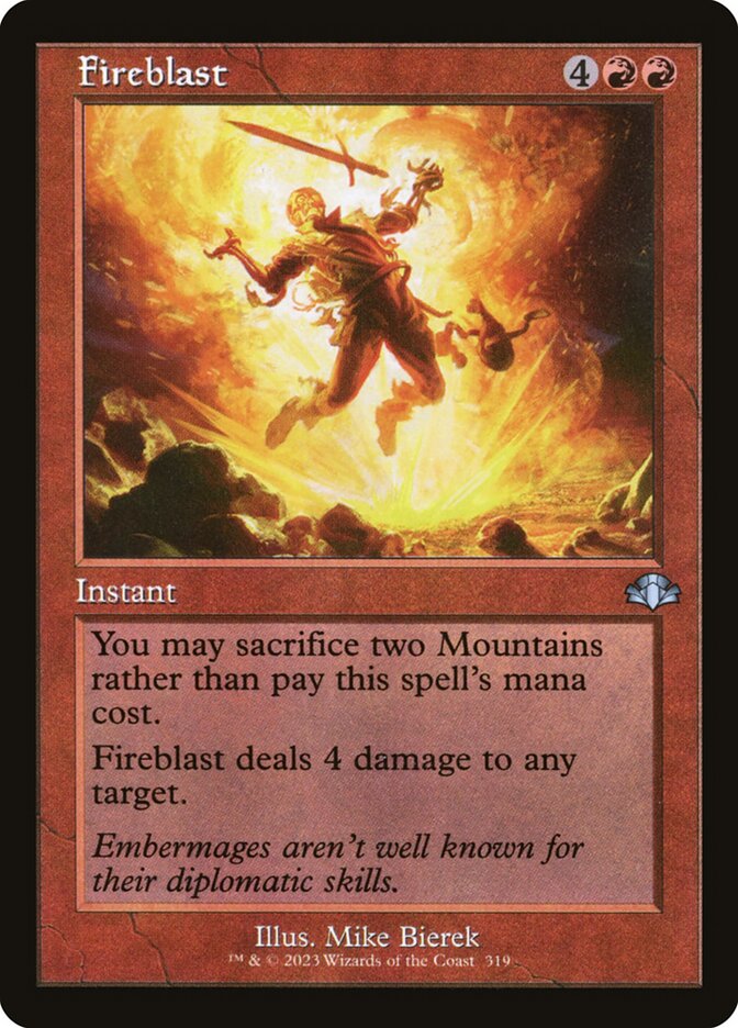 Fireblast [Dominaria Remastered] (319)