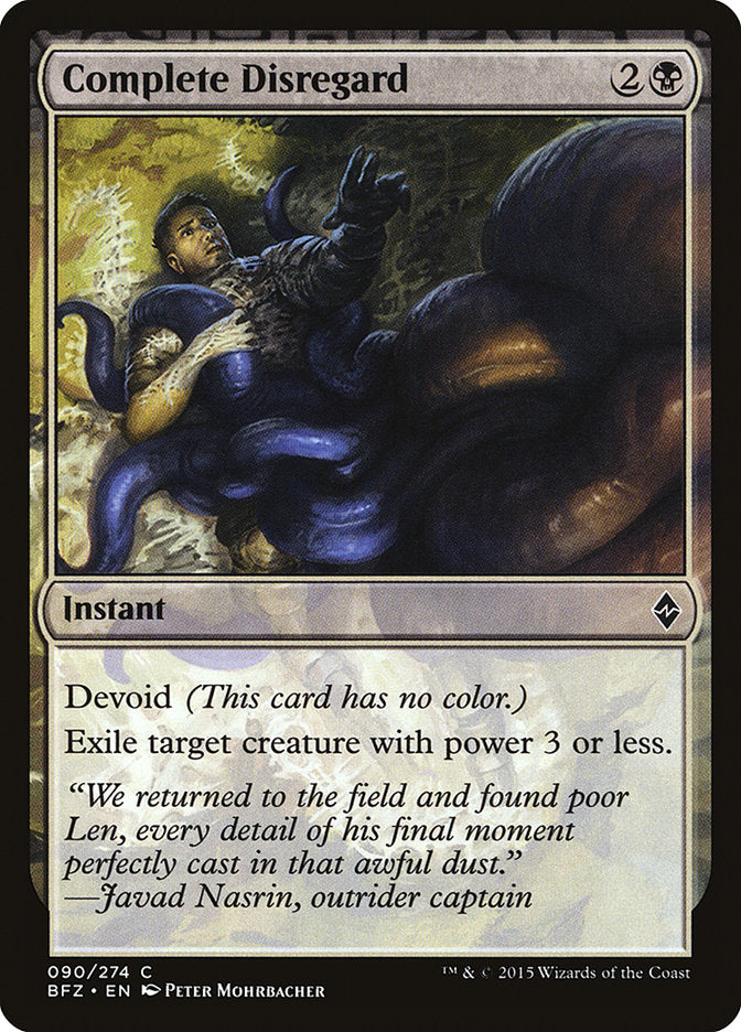 Complete Disregard [Battle for Zendikar] (90)