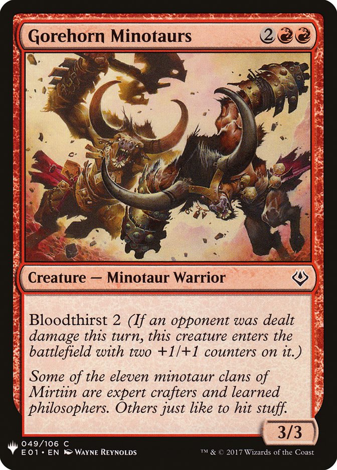 Gorehorn Minotaurs [The List] (E01-49)