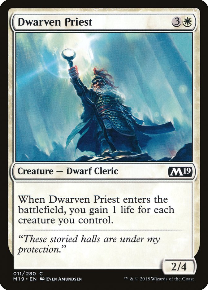 Dwarven Priest [Core Set 2019] (11)