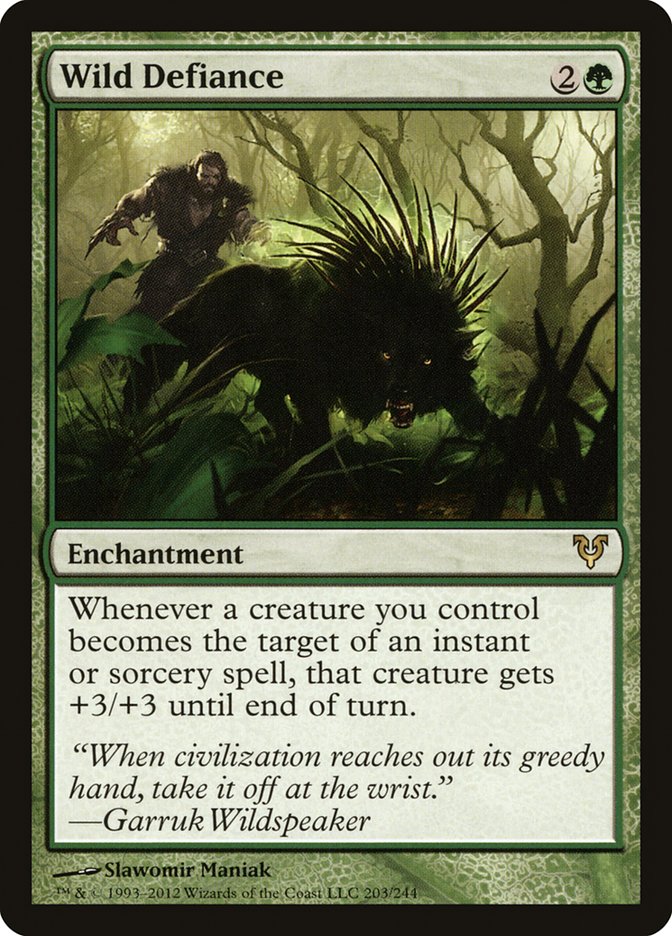 Wild Defiance [Avacyn Restored] (203)