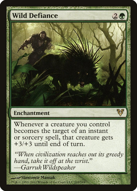 Wild Defiance [Avacyn Restored] (203)