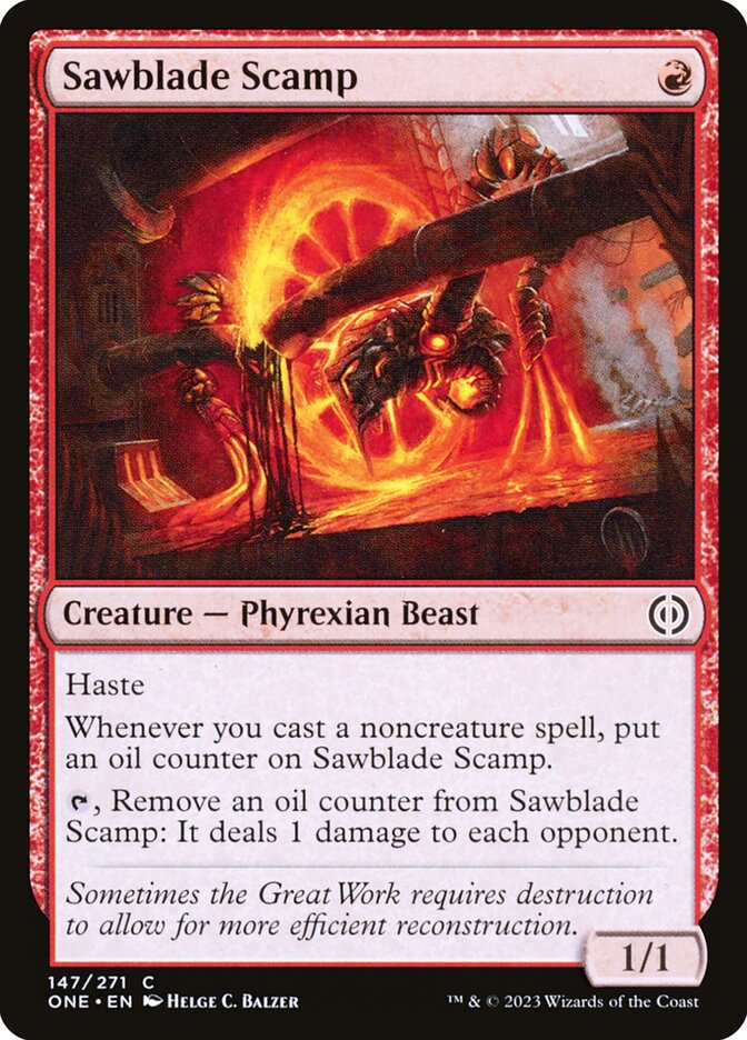 Sawblade Scamp [Phyrexia: All Will Be One] (147)