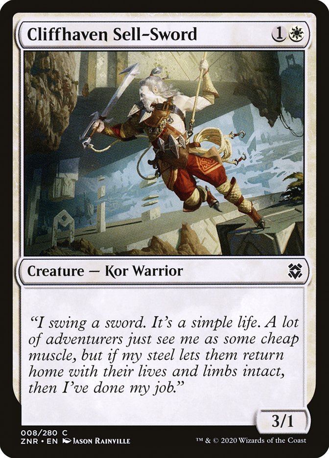 Cliffhaven Sell-Sword [Zendikar Rising] (8)