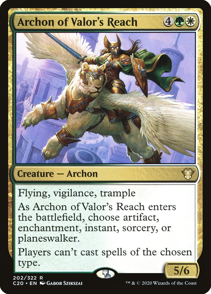 Archon of Valor's Reach [Commander 2020] (202)