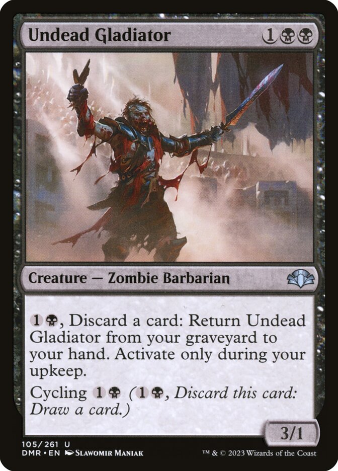 Undead Gladiator [Dominaria Remastered] (105)