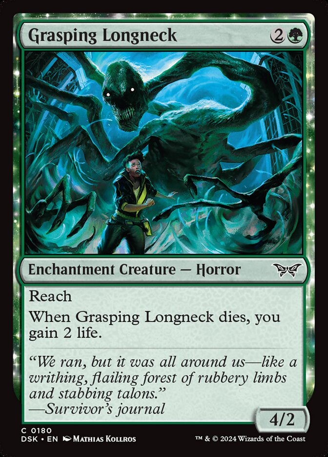 Grasping Longneck [Duskmourn: House of Horror] (180)