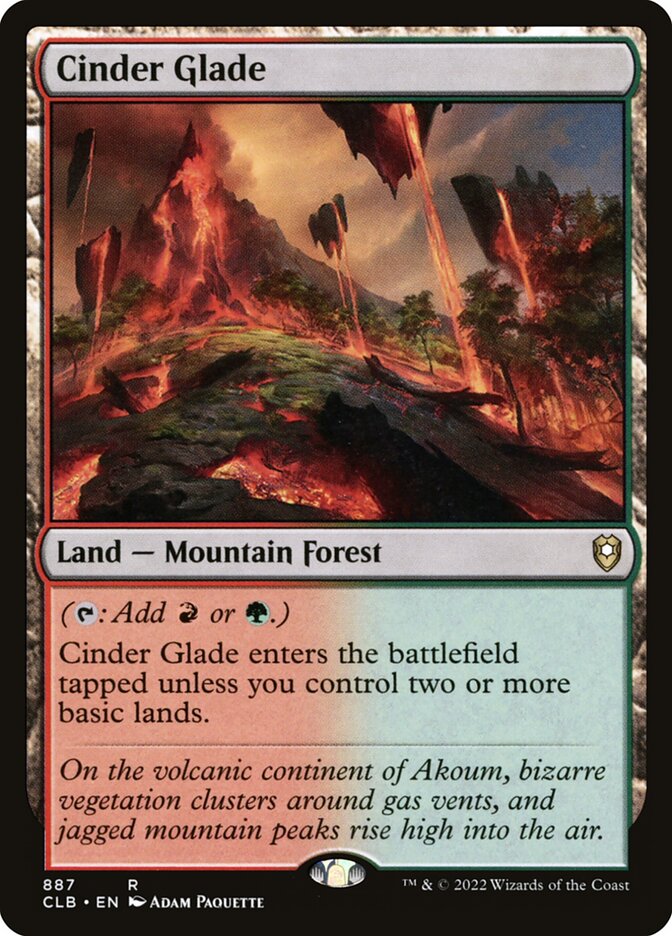 Cinder Glade [Commander Legends: Battle for Baldur's Gate] (887)