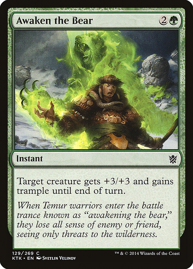 Awaken the Bear [Khans of Tarkir] (129)