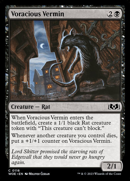 Voracious Vermin [Wilds of Eldraine] (116)