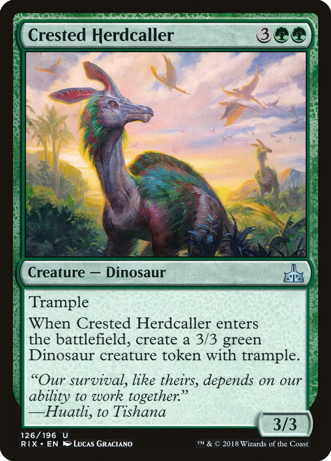 Crested Herdcaller [Rivals of Ixalan] (126)