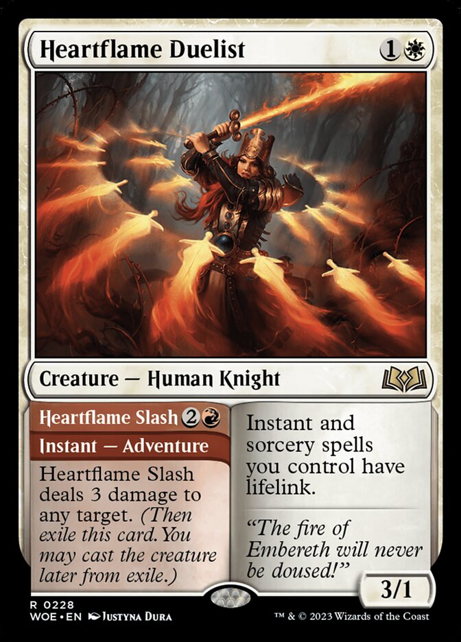 Heartflame Duelist // Heartflame Slash [Wilds of Eldraine] (228)