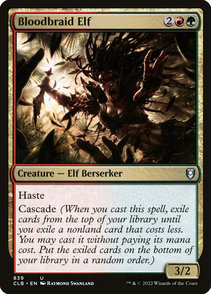 Bloodbraid Elf [Commander Legends: Battle for Baldur's Gate] (839)
