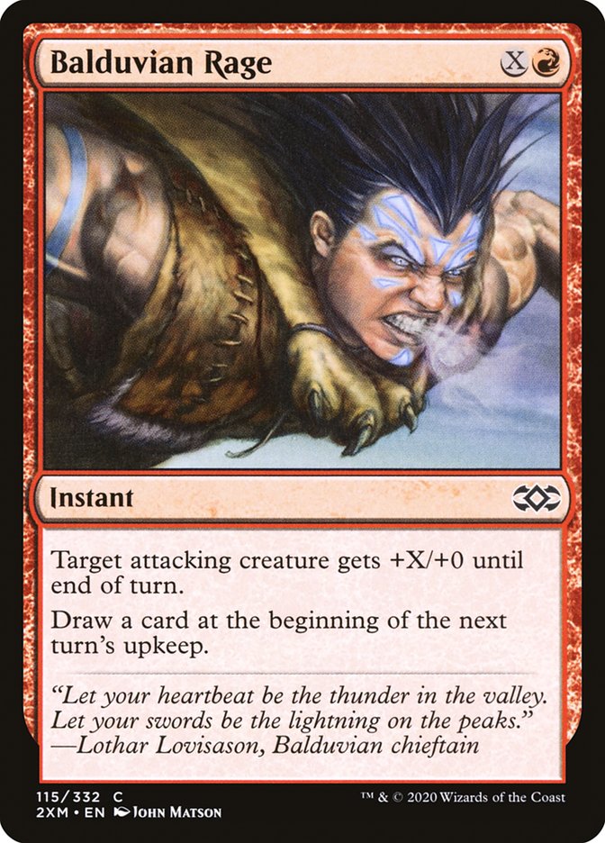 Balduvian Rage [Double Masters] (115)