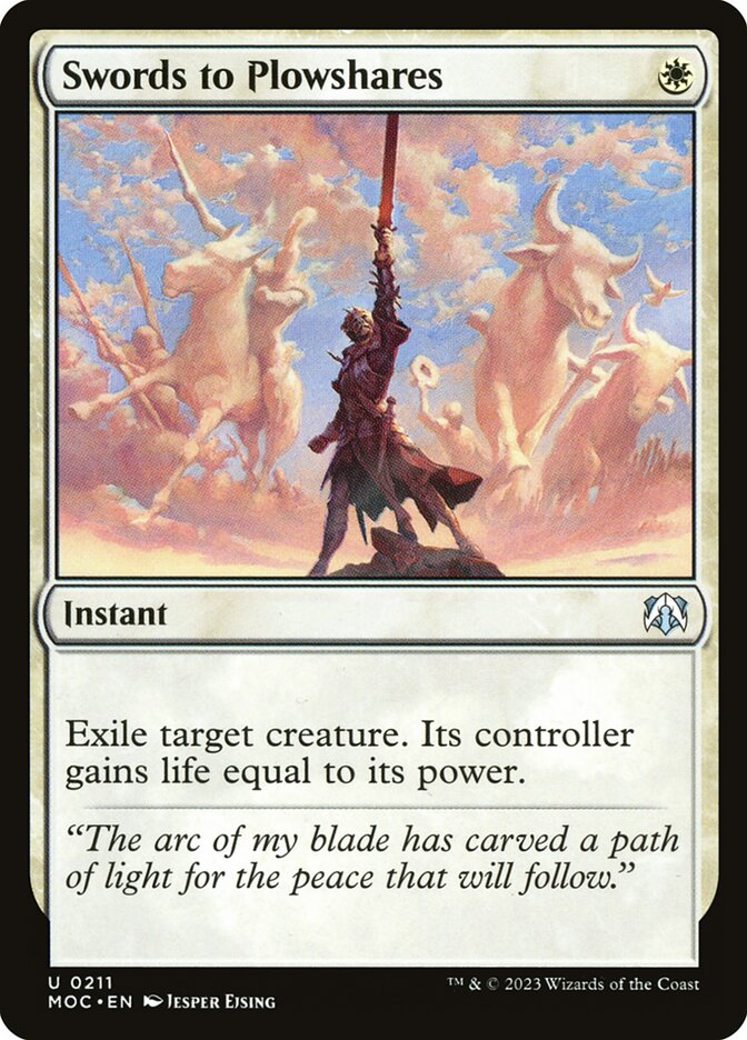 Swords to Plowshares [March of the Machine Commander] (211)