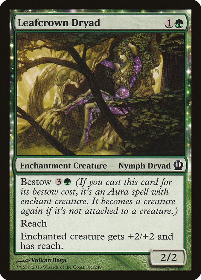Leafcrown Dryad [Theros] (161)