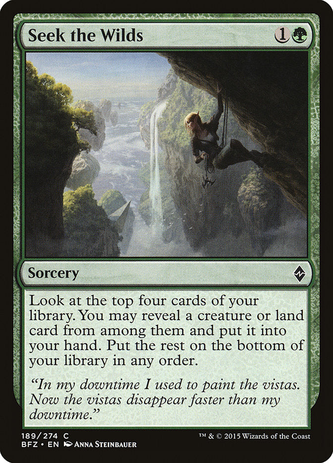 Seek the Wilds [Battle for Zendikar] (189)