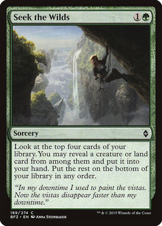 Seek the Wilds [Battle for Zendikar] (189)