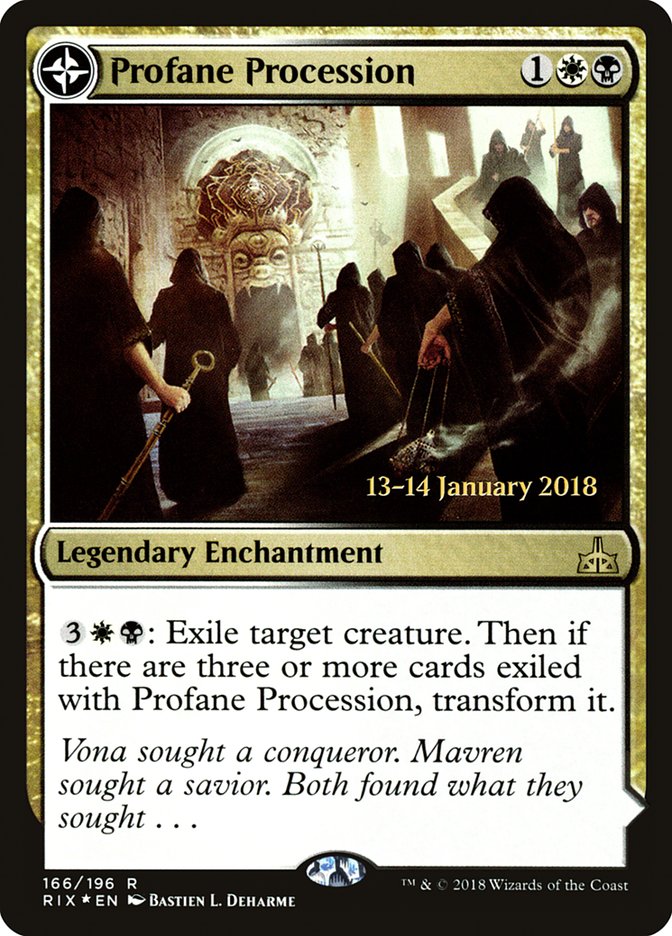 Profane Procession [Rivals of Ixalan Promos] (166s)